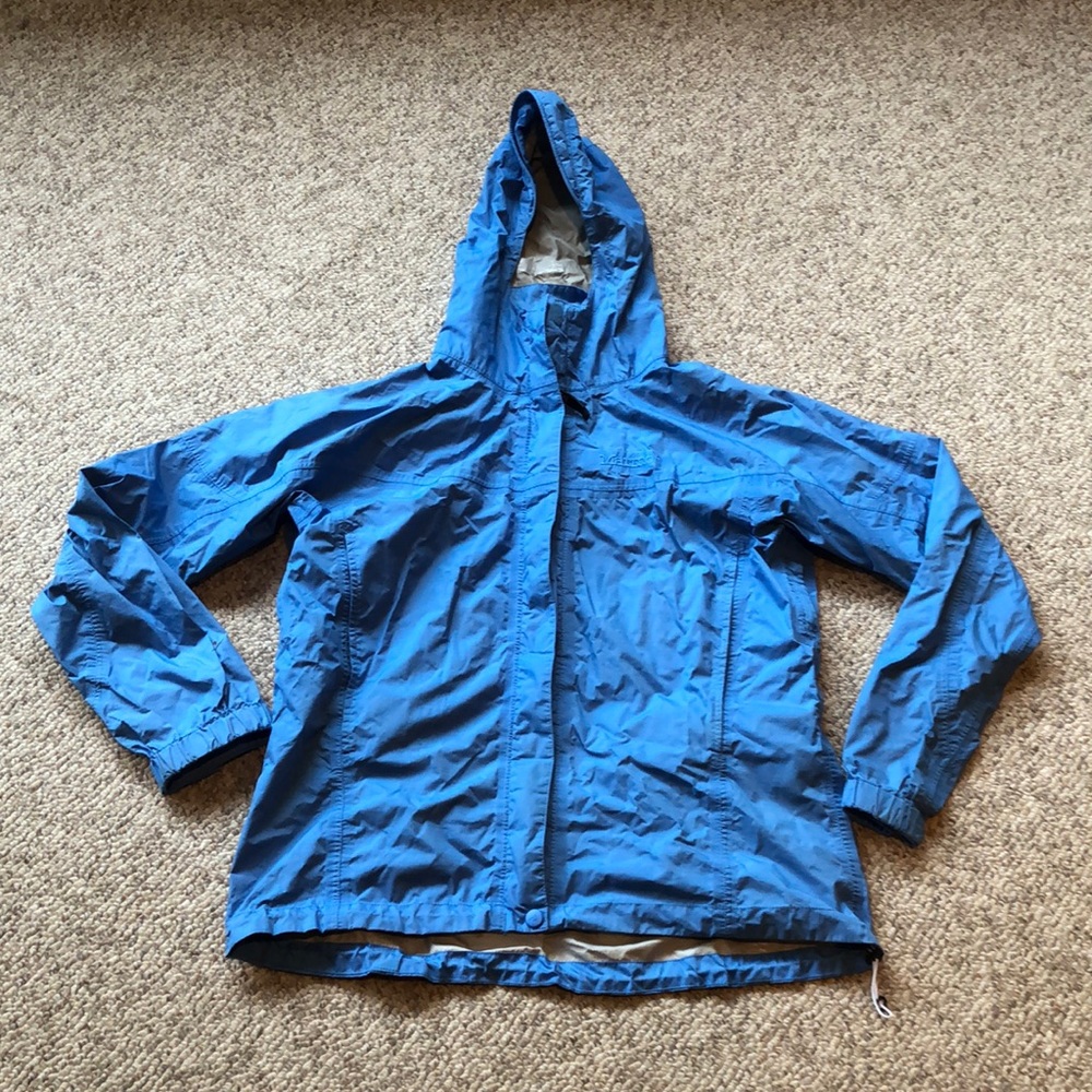 Marmot blue Windbreaker Hooded jacket Large
